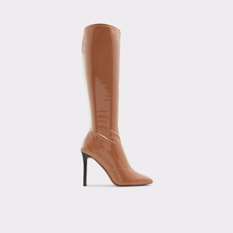 Aldo Edigorwen Knee High Boots Női Sötétbézs | FVNOH-0324