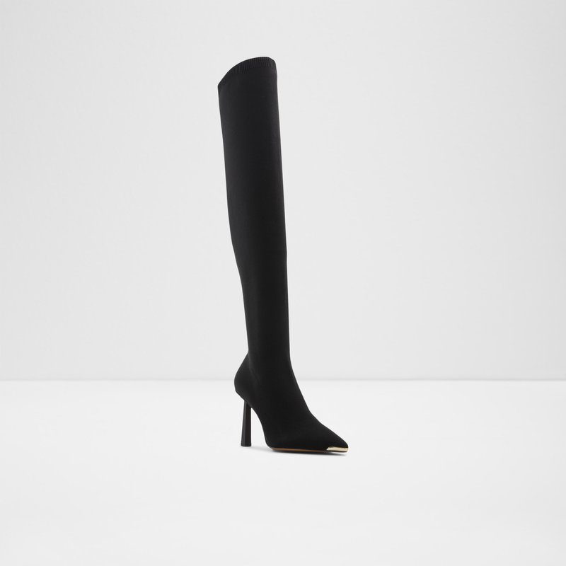 Aldo Crulla Over The Knee-Boots Női Fekete | POGFQ-8047