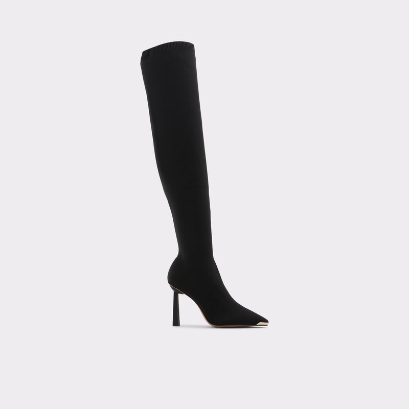 Aldo Crulla Over The Knee-Boots Női Fekete | POGFQ-8047