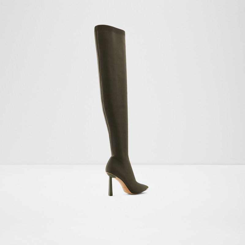 Aldo Crulla Over The Knee-Boots Női Khaki | DRNFQ-8439