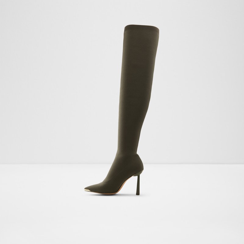 Aldo Crulla Over The Knee-Boots Női Khaki | DRNFQ-8439